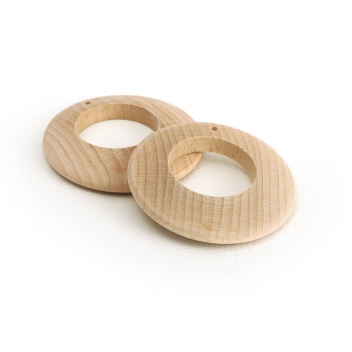 100902 - 3532431009026 - Graine créative - Boucles d'oreille créoles en bois La paire - 3