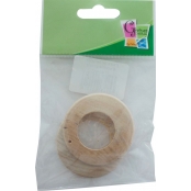 Boucles d'oreille créoles en bois La paire