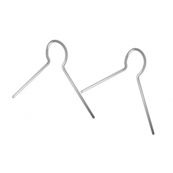609072 - 3532436090722 - Graine créative - Attaches en métal argenté pour boule polystyrène 25 pièces - 3