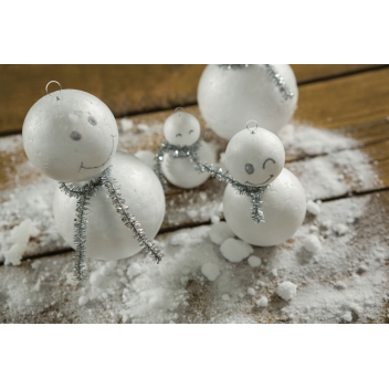 609072 - 3532436090722 - Graine créative - Attaches en métal argenté pour boule polystyrène 25 pièces - 2