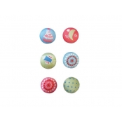 Magnet en tissu 17 mm Enfance 6 pièces