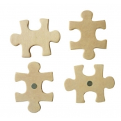 Magnet Puzzle en bois 5 cm 4 pièces