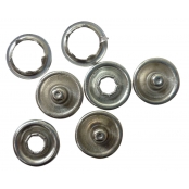 Boutons pression argenté Ø 10mm 50 pièces