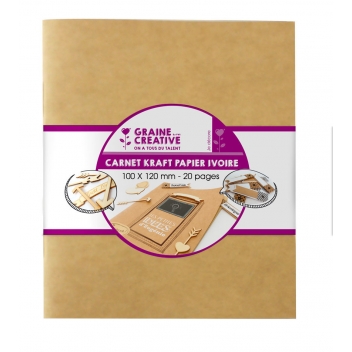 518180 - 3532435181803 - Graine créative - Carnet en papier kraft 20 pages 10x12 cm - 6