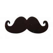 Moustaches adhésives en bois 17mm 8 pièces