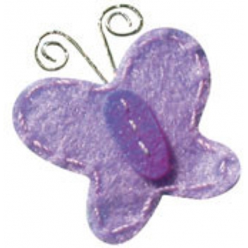 421011 - 3532434210115 - Graine créative - Motif adhésif feutrine Papillon 6 pièces - 2