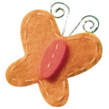 421011 - 3532434210115 - Graine créative - Motif adhésif feutrine Papillon 6 pièces - 3