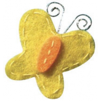 421011 - 3532434210115 - Graine créative - Motif adhésif feutrine Papillon 6 pièces - 5