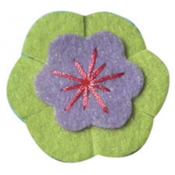 421000 - 3532434210009 - Graine créative - Motif adhésif feutrine Fleur cerisier 5 pièces - 2