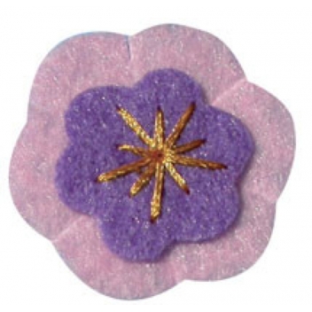 421000 - 3532434210009 - Graine créative - Motif adhésif feutrine Fleur cerisier 5 pièces - 3
