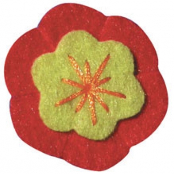 421000 - 3532434210009 - Graine créative - Motif adhésif feutrine Fleur cerisier 5 pièces - 4