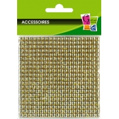 Strass adhésif 4 mm Doré 400 pièces