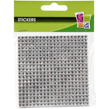 500391 - 3532435003914 - Graine créative - Strass adhésif 4 mm Argenté 400 pièces