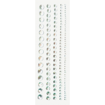 500481 - 3532435004812 - Graine créative - Bandes de strass adhésifs Blanc 5 pièces - 2