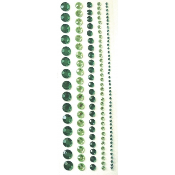 500484 - 3532435004843 - Graine créative - Bandes de strass adhésifs Vert 5 pièces - 2