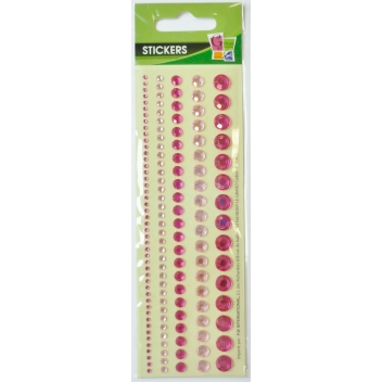 500485 - 3532435004850 - Graine créative - Bandes de strass adhésifs Rose 5 pièces