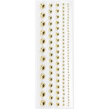 500498 - 3532435004980 - Graine créative - Bandes de perles adhésives Doré 5 pièces - 2