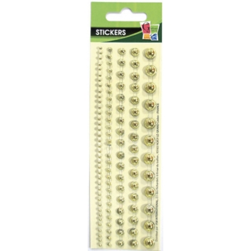 500498 - 3532435004980 - Graine créative - Bandes de perles adhésives Doré 5 pièces