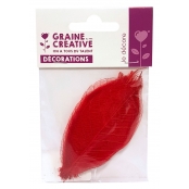 Feuille 8 cm Rouge 20 pièces