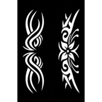 194252 - 3760131942521 - Ki-Sign - Pochoir adhésif Tribal n°8 12x18 cm