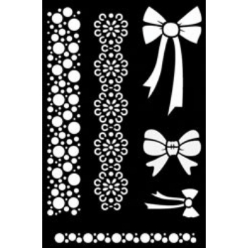 194262 - 3760131942620 - Ki-Sign - Pochoir adhésif Noeud chic 12x18 cm
