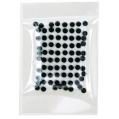 Strass thermocollant tissu Ø 4mm Noir 80 pièces