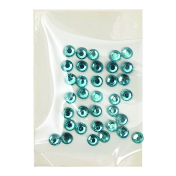 194229 - 3760131942293 - Ki-Sign - Strass thermocollant tissu Ø 6mm Bleu vert 35 pièces