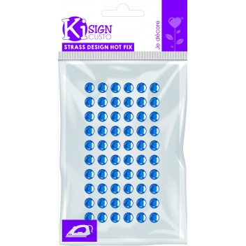194274 - 3760131942743 - Ki-Sign - Strass thermocollant tissu Ø 5mm Bleu 60 pièces - 4