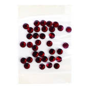 Strass thermocollant tissu Ø 5mm Rouge 60 pièces