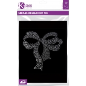 Transfert thermocollant clou & strass Noeud 18x20cm