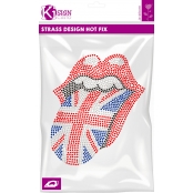 Transfert thermocollant clou & strass Rock\'roll 17x20cm