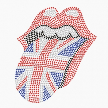194533 - 3760131945331 - Ki-Sign - Transfert thermocollant clou & strass Rock\'roll 17x20cm