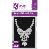 Transfert thermocollant dentelle Collier 9x7cm