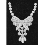 Transfert thermocollant dentelle Collier 9x7cm