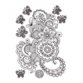 194468 - 3760131944686 - Ki-Sign - Transfert thermocollant Arabesque noire A4 - France