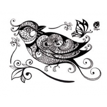 194491 - 3760131944914 - Ki-Sign - Transfert thermocollant Oiseau noir A4 - France