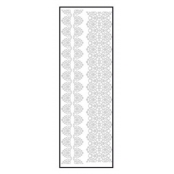 Transfert thermocollant velours Ruban 1 blanc 10x30cm