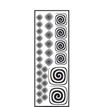 194354 - 3760131943542 - Ki-Sign - Transfert thermocollant velours Spirale 2 noire 10x30cm