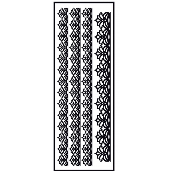 194361 - 3760131943610 - Ki-Sign - Transfert thermocollant velours Ruban 1 noir 10x30cm - 2