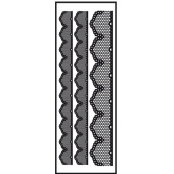 Transfert thermocollant velours Ruban 3 noir 10x30cm