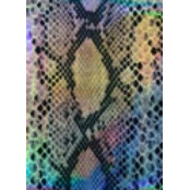 Tissu thermocollant Serpent noir moiré 15x20cm