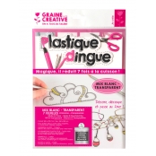 Plastique dingue Transparent & blanc 7 feuilles