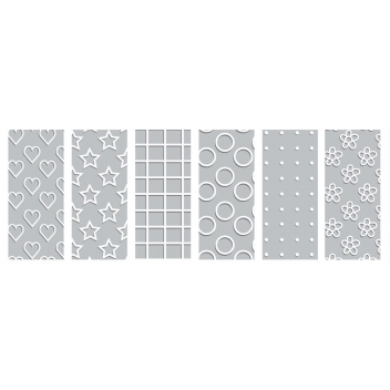 540280 - 3532435402809 - Plastique dingue - Plastique dingue cristal Motif blanc 6 pièces - France