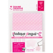 Plastique dingue cristal Motif rose 6 pièces