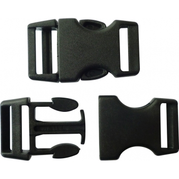 540133 - 3532435401338 - Créacord - Fermoirs clips plastique (idéal Créacord) 4x2cm Noir x10 - 2