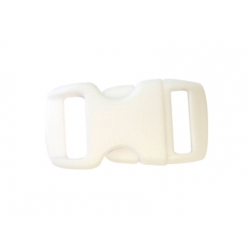 540134 - 3532435401345 - Créacord - Fermoirs clips plastique (idéal Créacord) 3 x 1,5cm Blanc x10 - 3