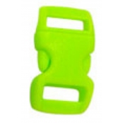 Fermoirs clips plastique (idéal Créacord) 3 x 1,5cm Vert x10