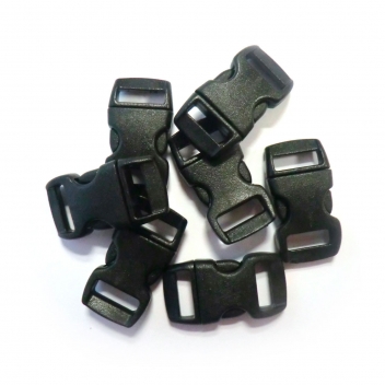 540150 - 3532435401505 - Créacord - Fermoirs clips plastique (idéal Créacord) 3 x 1,5cm Noir x100 - 2