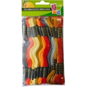 Fil bracelet brésilien 12 couleurs Passion métal