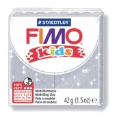 Pâte Fimo Kids 42 g Gris pailleté 8030.812